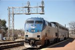 Eastbound "Texas Eagle" approaches the station